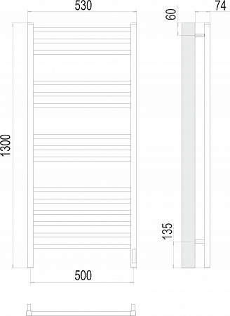 Ватикан П15 500х1300 электро (sensor quick touch) Полотенцесушитель TERMINUS Пушкино - фото 3 Ватикан П15 500х1300 электро (sensor quick touch) Полотенцесушитель TERMINUS Пушкино - фото 3