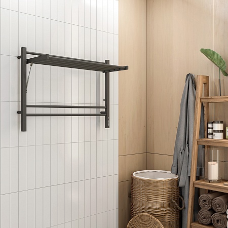 Горизонт П8 800х600 электро КС ЧЕРНЫЙ МУАР (sensor quick touch) Полотенцесушитель TERMINUS Пушкино - фото 4