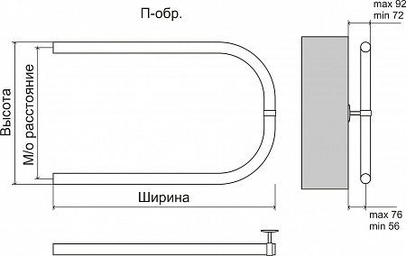 Эконом П-обр AISI 32х2 320х600 Полотенцесушитель TERMINUS Пушкино - фото 3 Эконом П-обр AISI 32х2 320х600 Полотенцесушитель TERMINUS Пушкино - фото 3