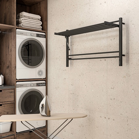 Горизонт П8 1000х600 электро КС ЧЕРНЫЙ МУАР (sensor quick touch) Полотенцесушитель TERMINUS Пушкино - фото 4