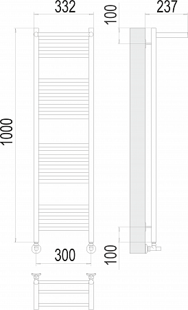Аврора с/п П20 300х1000 Полотенцесушитель TERMINUS Пушкино - фото 3 Аврора с/п П20 300х1000 Полотенцесушитель TERMINUS Пушкино - фото 3