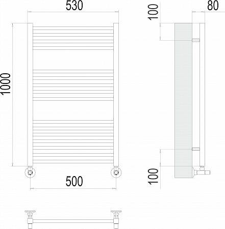 Сицилия П16 500х1000 Полотенцесушитель TERMINUS Пушкино - фото 3 Сицилия П16 500х1000 Полотенцесушитель TERMINUS Пушкино - фото 3