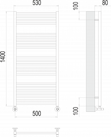 Ватикан П22 500х1400 Полотенцесушитель TERMINUS Пушкино - фото 3 Ватикан П22 500х1400 Полотенцесушитель TERMINUS Пушкино - фото 3