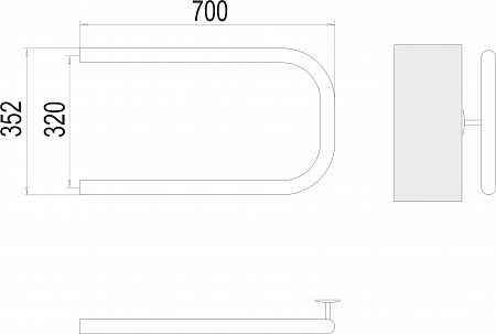 П-обр AISI 32х2 320х700 Полотенцесушитель TERMINUS Пушкино - фото 3 П-обр AISI 32х2 320х700 Полотенцесушитель TERMINUS Пушкино - фото 3