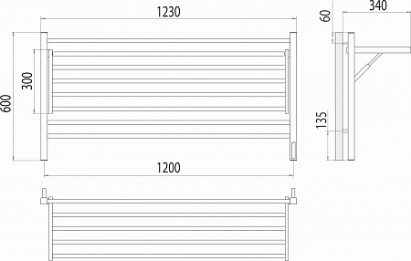 Горизонт П8 1200х600 электро КС ЧЕРНЫЙ МУАР (sensor quick touch) Полотенцесушитель TERMINUS Пушкино - фото 5 Горизонт П8 1200х600 электро КС ЧЕРНЫЙ МУАР (sensor quick touch) Полотенцесушитель TERMINUS Пушкино - фото 5
