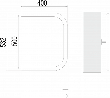 П-обр AISI 32х2 500х400 Полотенцесушитель TERMINUS Пушкино - фото 3 П-обр AISI 32х2 500х400 Полотенцесушитель TERMINUS Пушкино - фото 3
